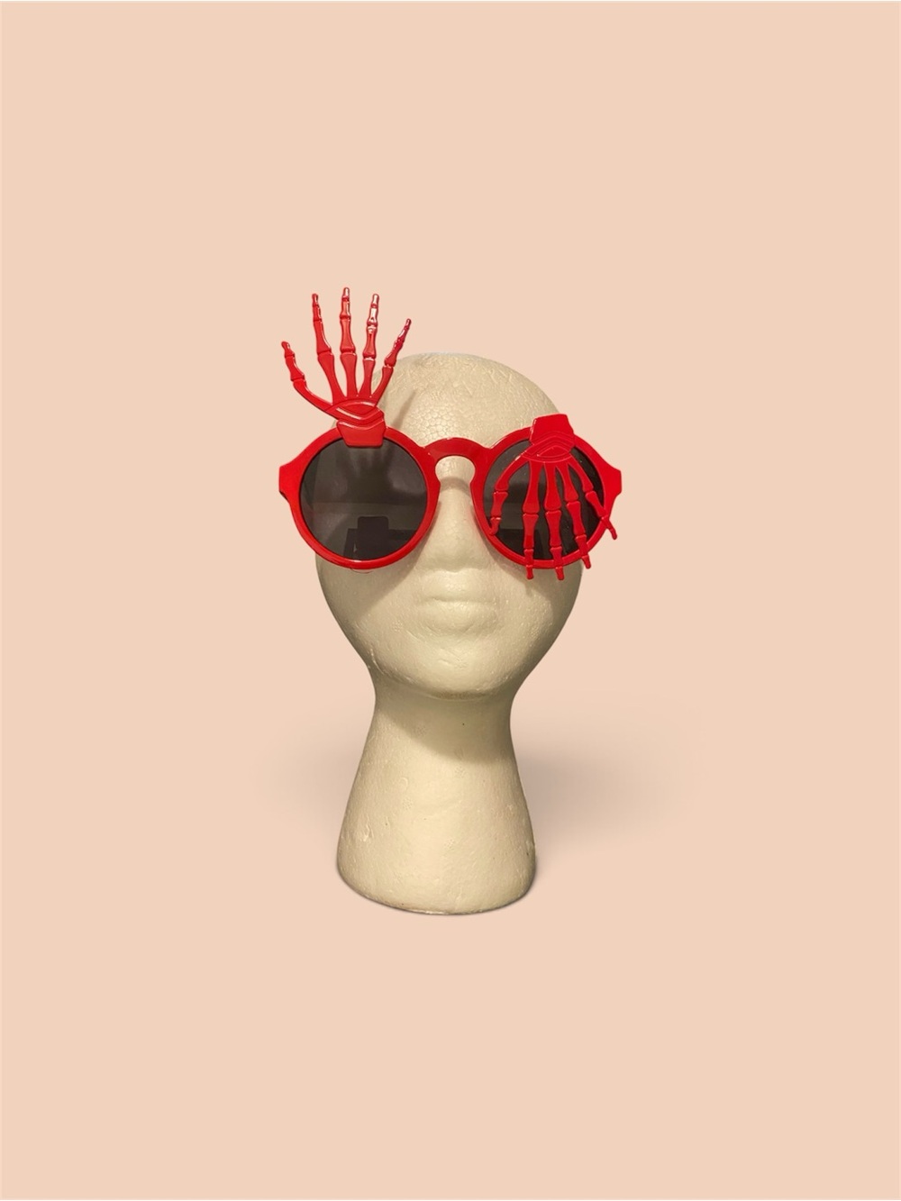 Red Novelty Skeleton Hand Sunglasses - Women  Accessories